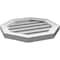 Ekena Millwork Octagonal Surface Mount PVC Gable Vent: Functional, w/ 2"W x 1-1/2"P Brickmould Frame, 18"W x 18"H GVPOC18X1802SF - alternate 5